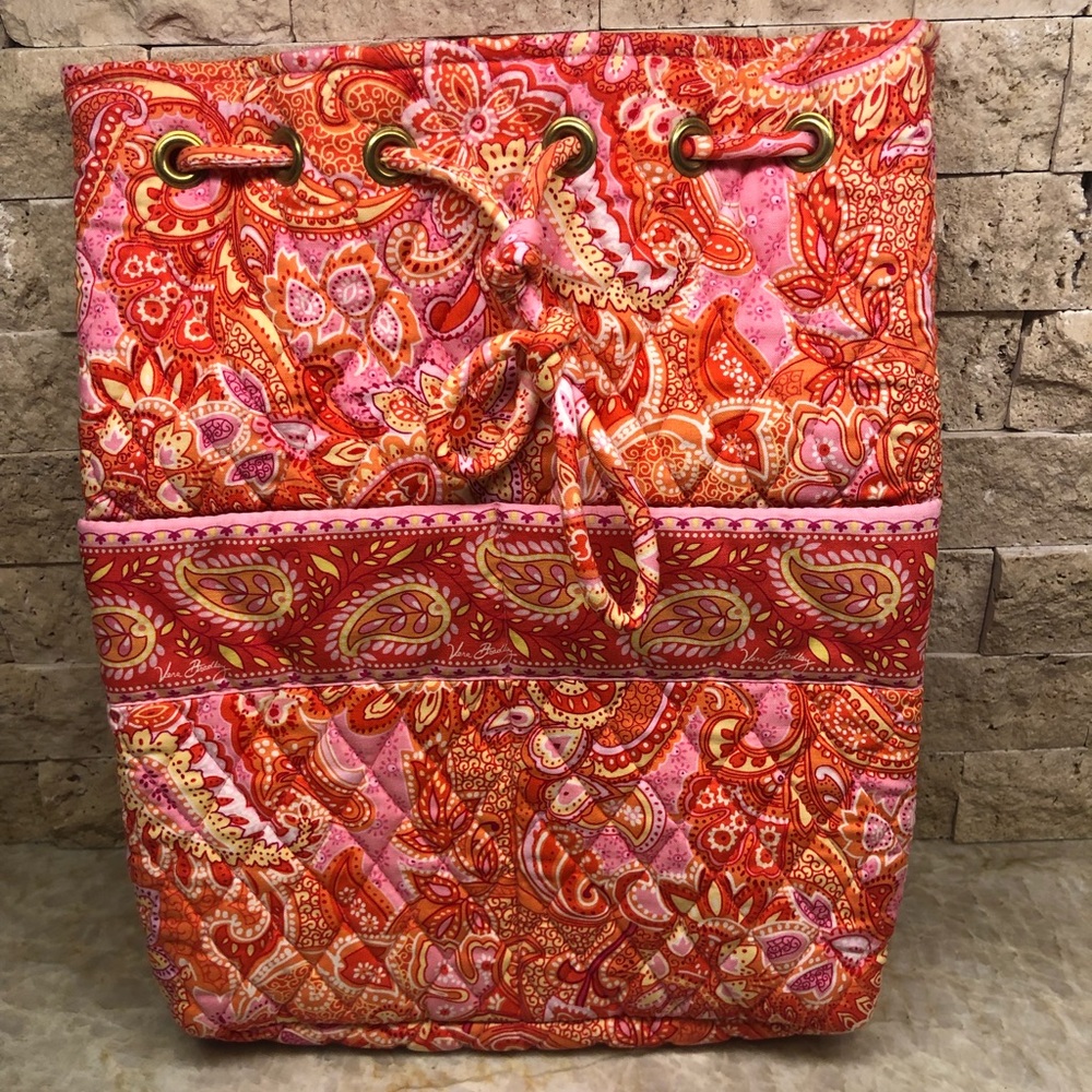 Very Bradley NEW backpack in orange paisley design